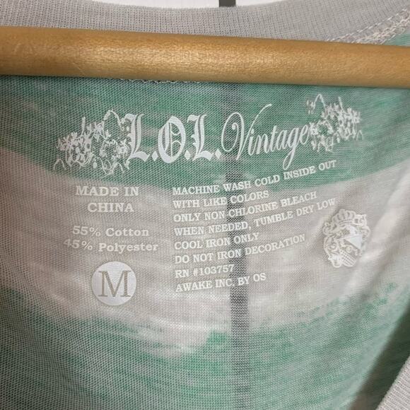 Gray and Green St Patrick’s Day Lucky Charm Scoop V Neck Short Sleeve Tee Shirt - Picture 6 of 6